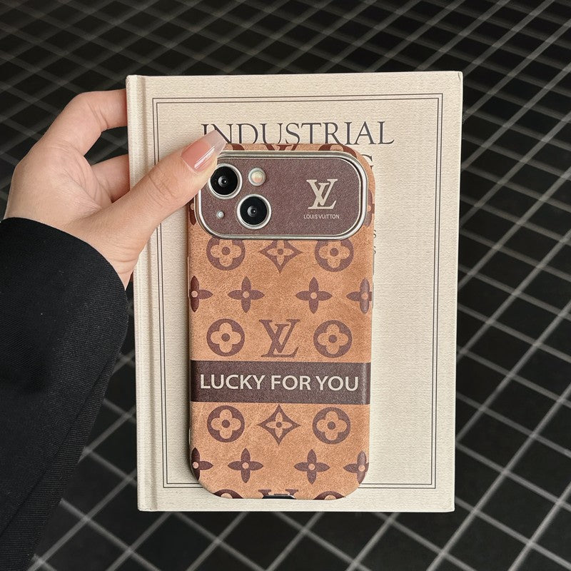 Lou Brown & Black Classic Leather iPhone Case mysite