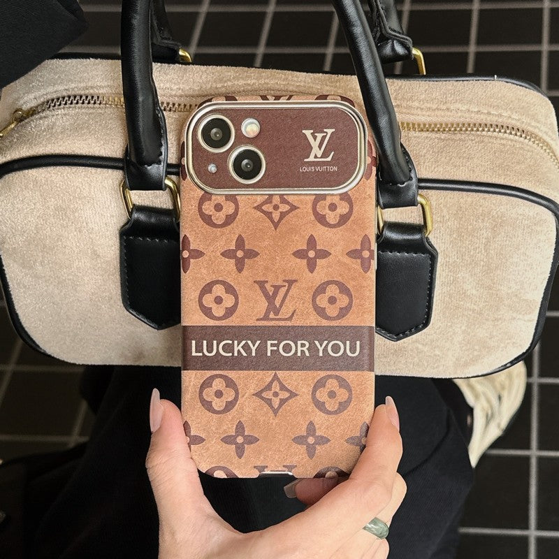 Lou Brown & Black Classic Leather iPhone Case mysite