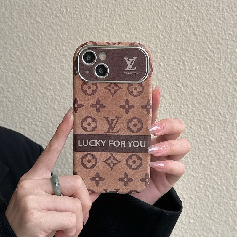 Lou Brown & Black Classic Leather iPhone Case mysite