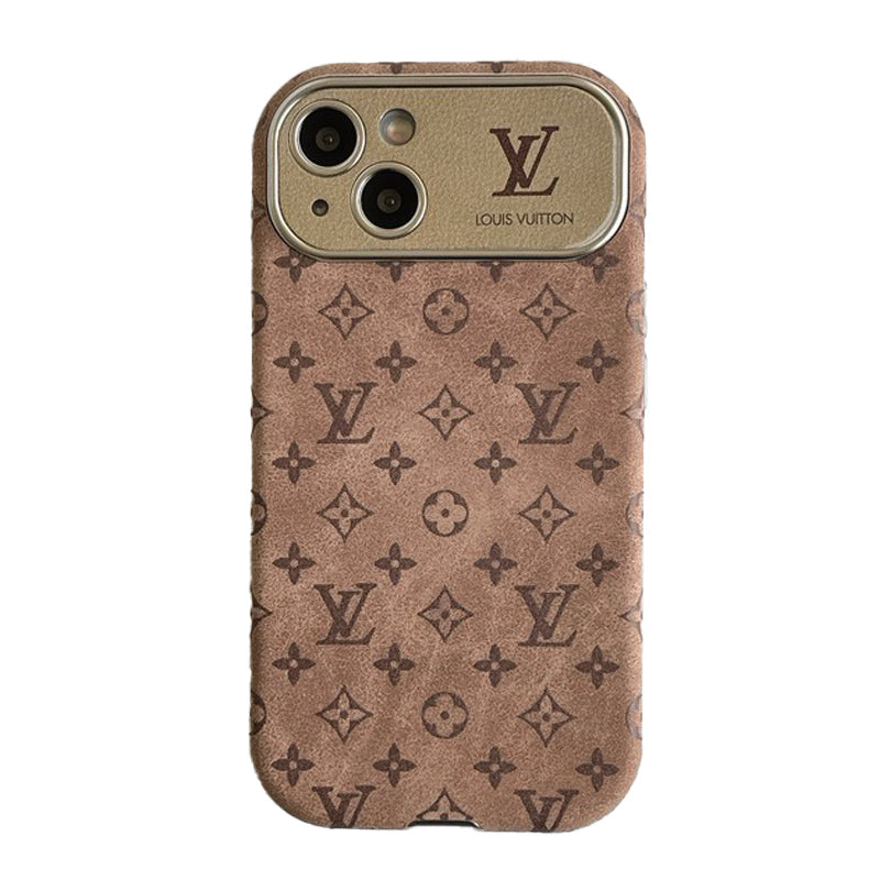 Lou Brown & Black Classic Leather iPhone Case mysite