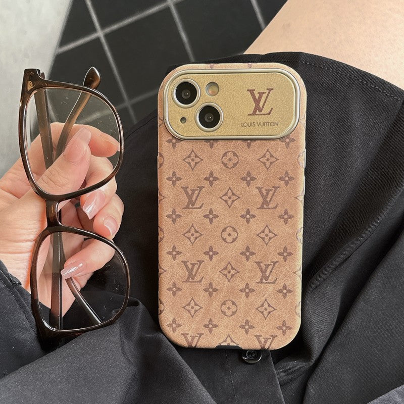Lou Brown & Black Classic Leather iPhone Case mysite