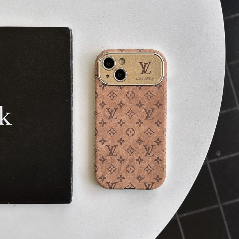 Lou Brown & Black Classic Leather iPhone Case mysite