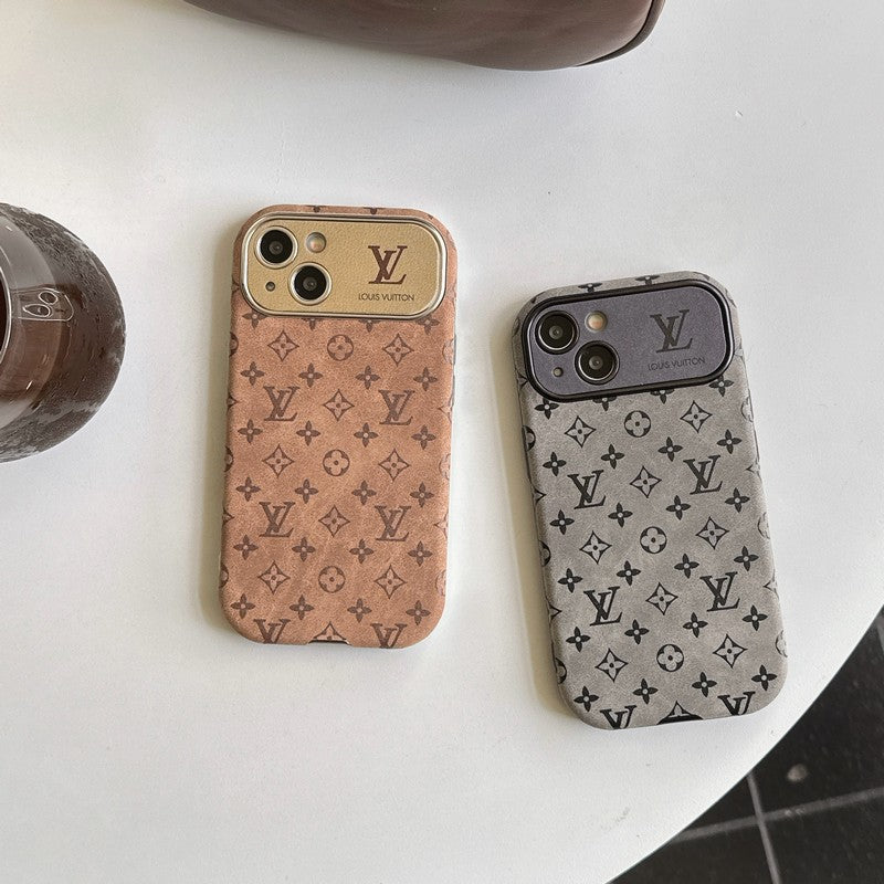 Lou Brown & Black Classic Leather iPhone Case mysite