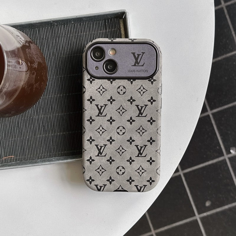 Lou Brown & Black Classic Leather iPhone Case mysite