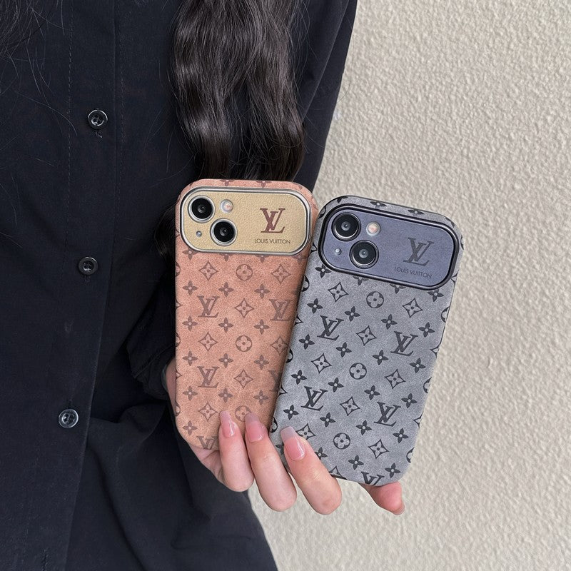 Lou Brown & Black Classic Leather iPhone Case mysite