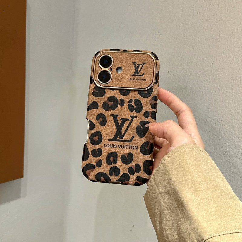 Lou Brown & Purple Color Leather iPhone Case mysite