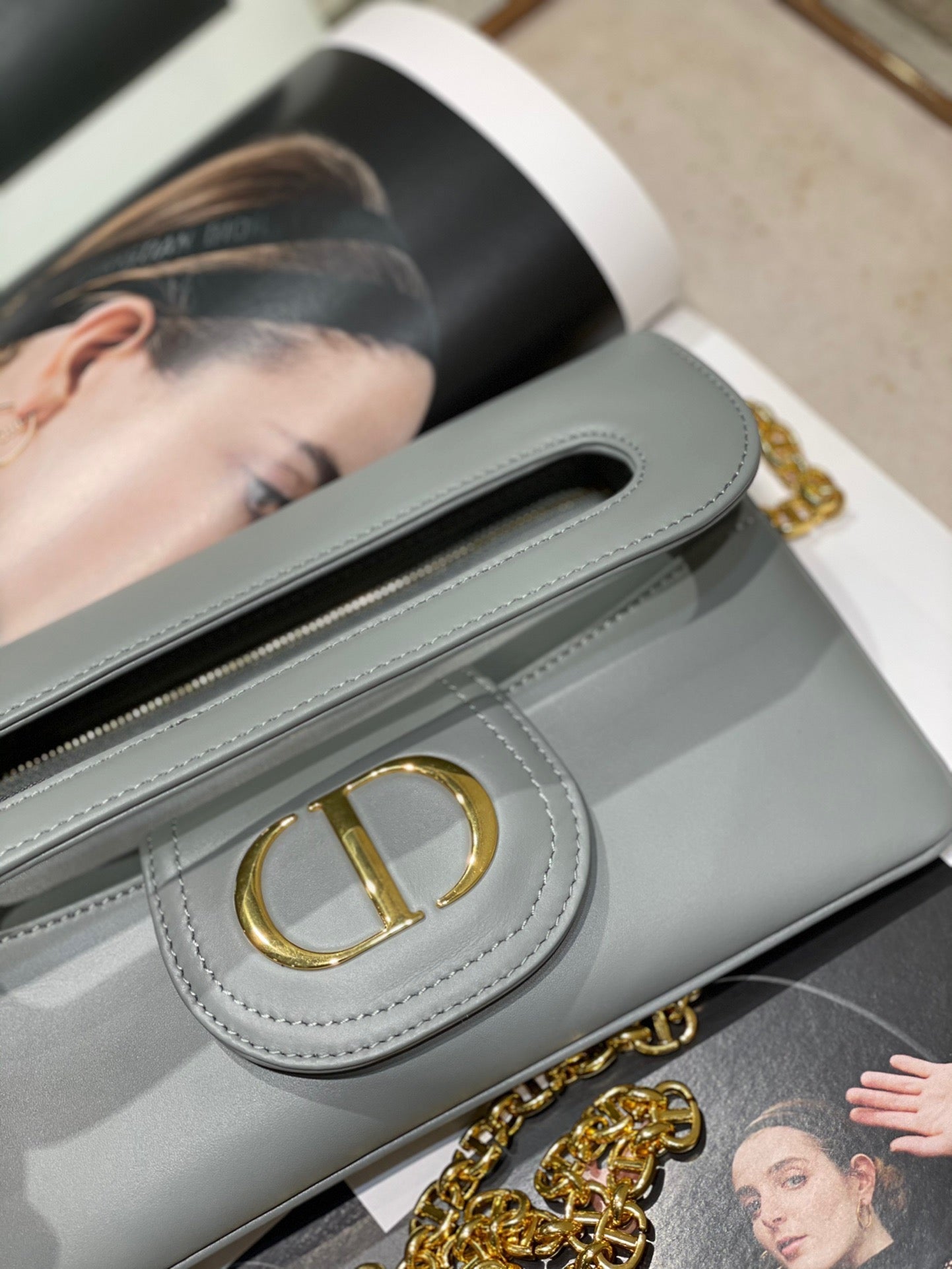 CD Diordouble Bag Blue Calfskin 336780 mysite