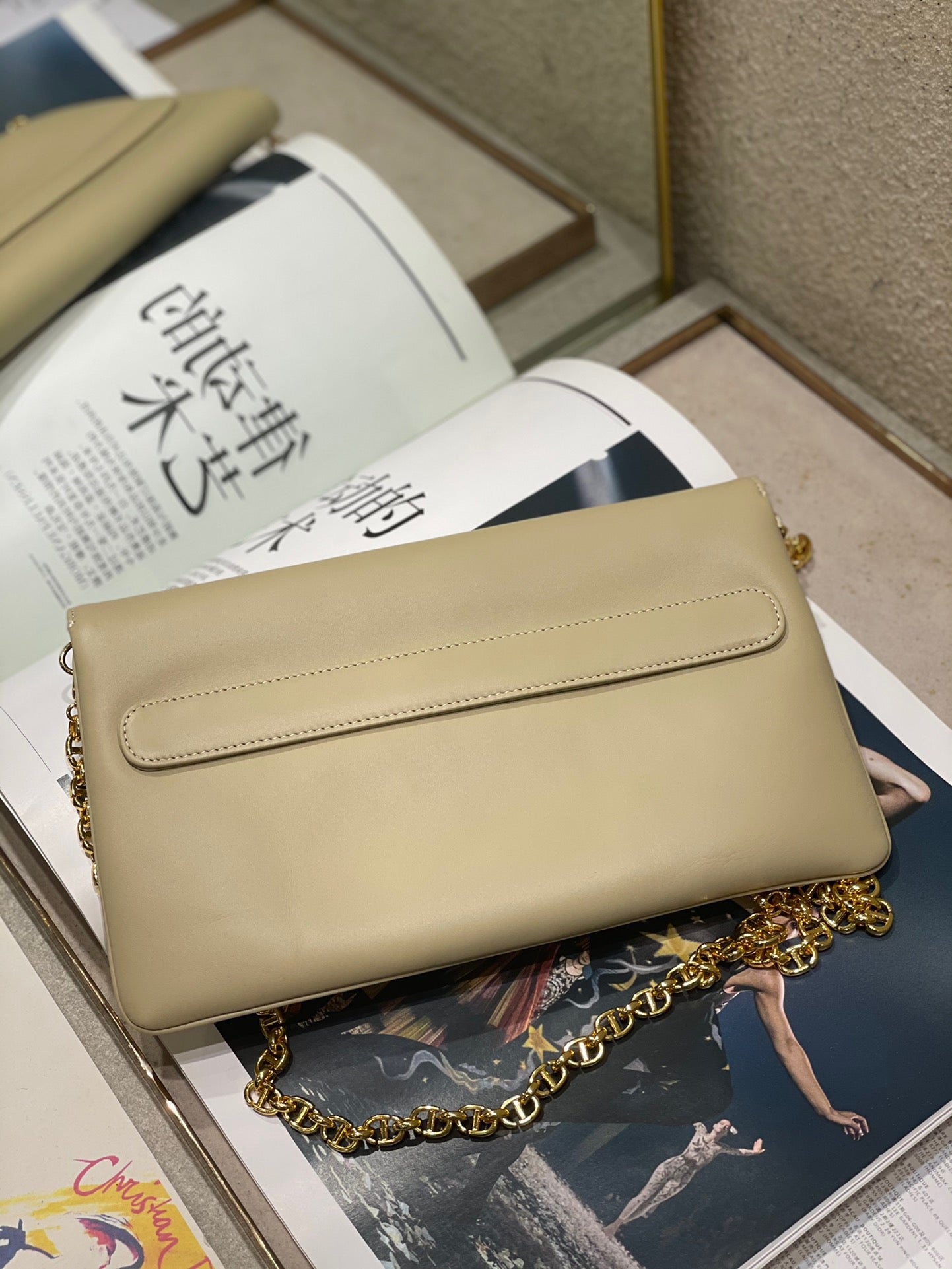 CD Diordouble Bag Beige Calfskin 336771 mysite