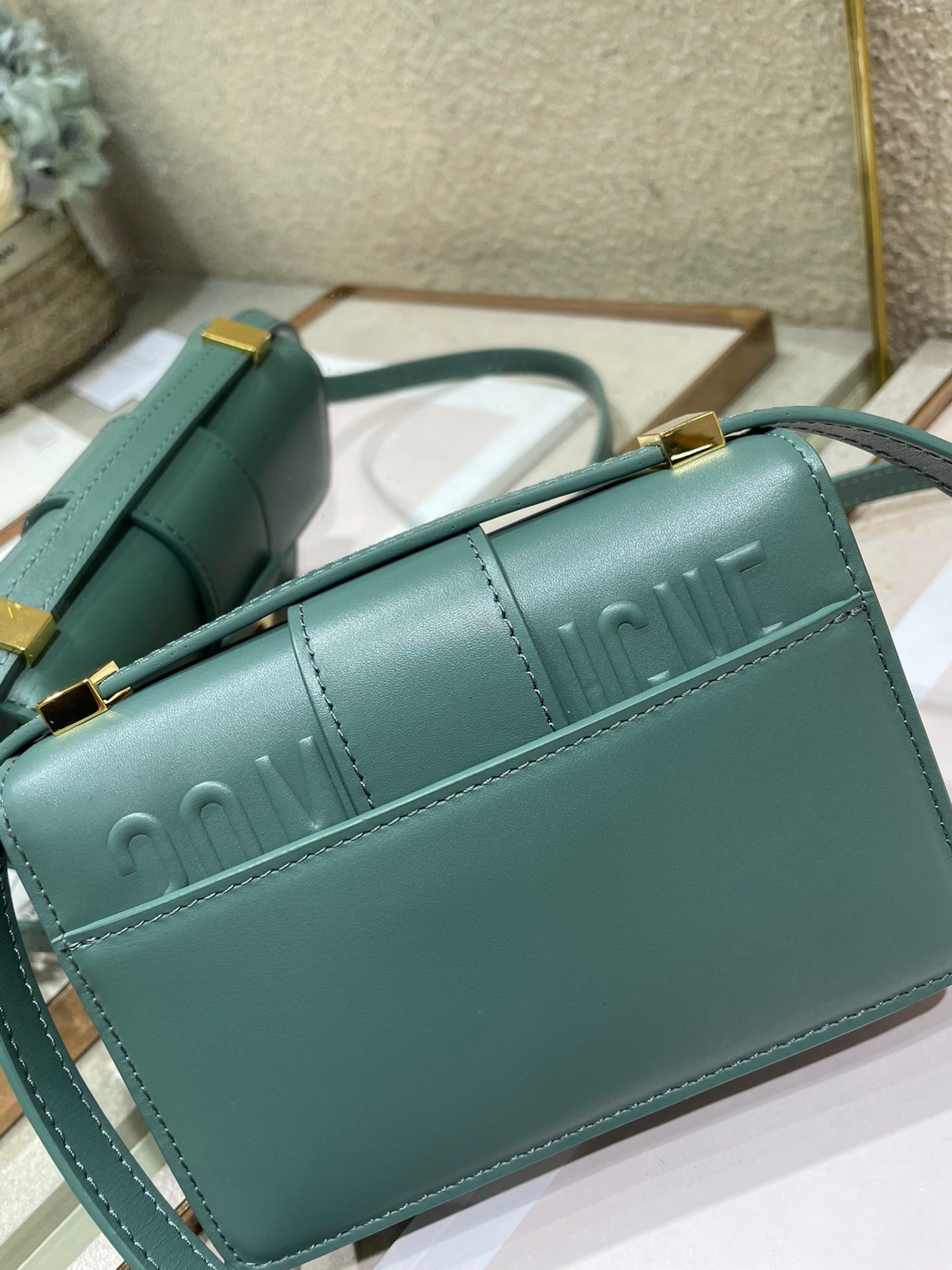 CD Montaigne Bag Green Calfskin 336839 mysite