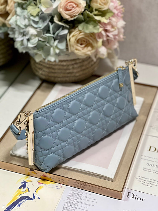 CD Dior Club Handbag Cloud Blue Lambskin 336789 mysite