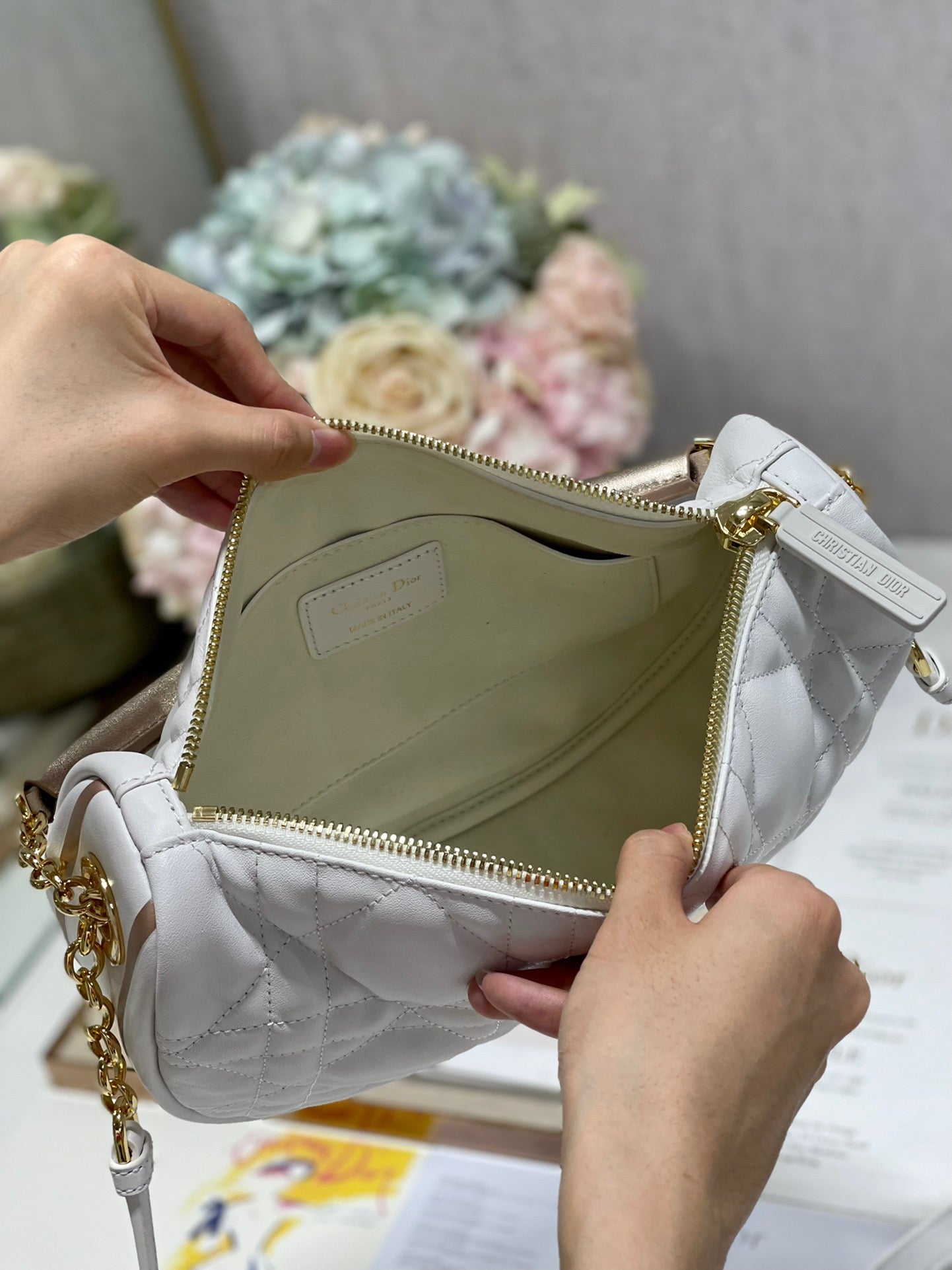 CD Dior Vibe Bag White Cowhide 336791 mysite