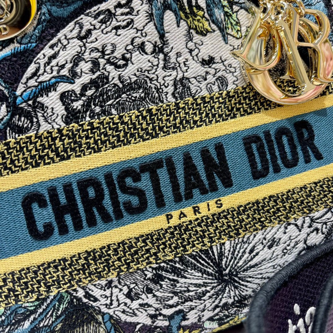 CD Blue Constellation 24 Lady Dior Bag Canvas 336724 mysite