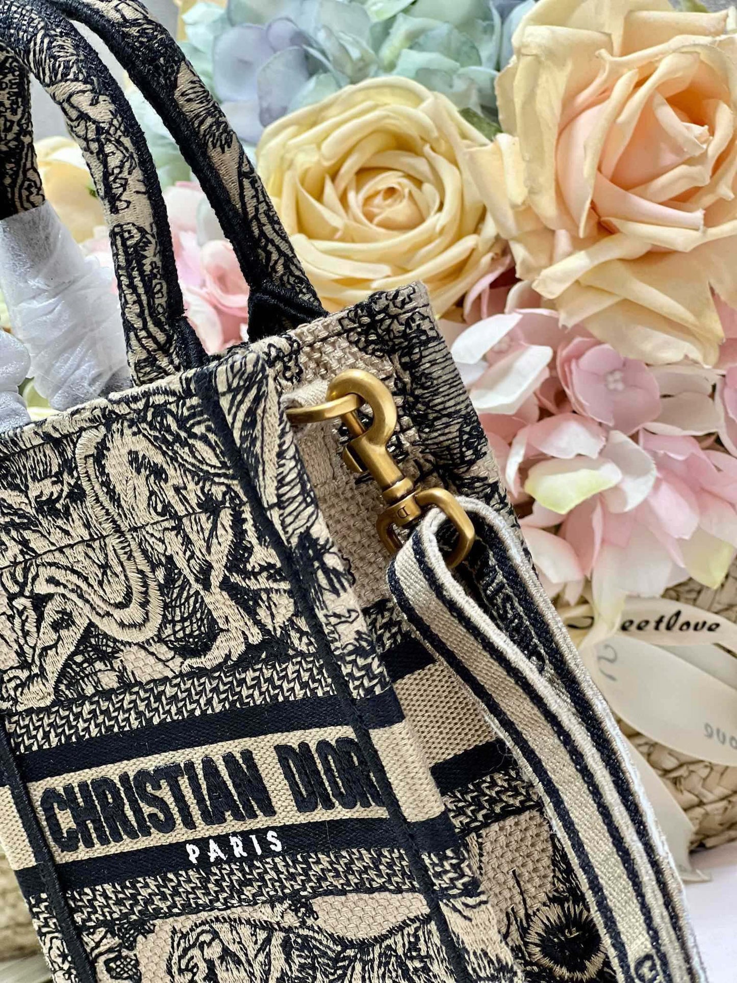 CD Apricot Tiger Mini Book Tote 13.5 cm 336428 mysite