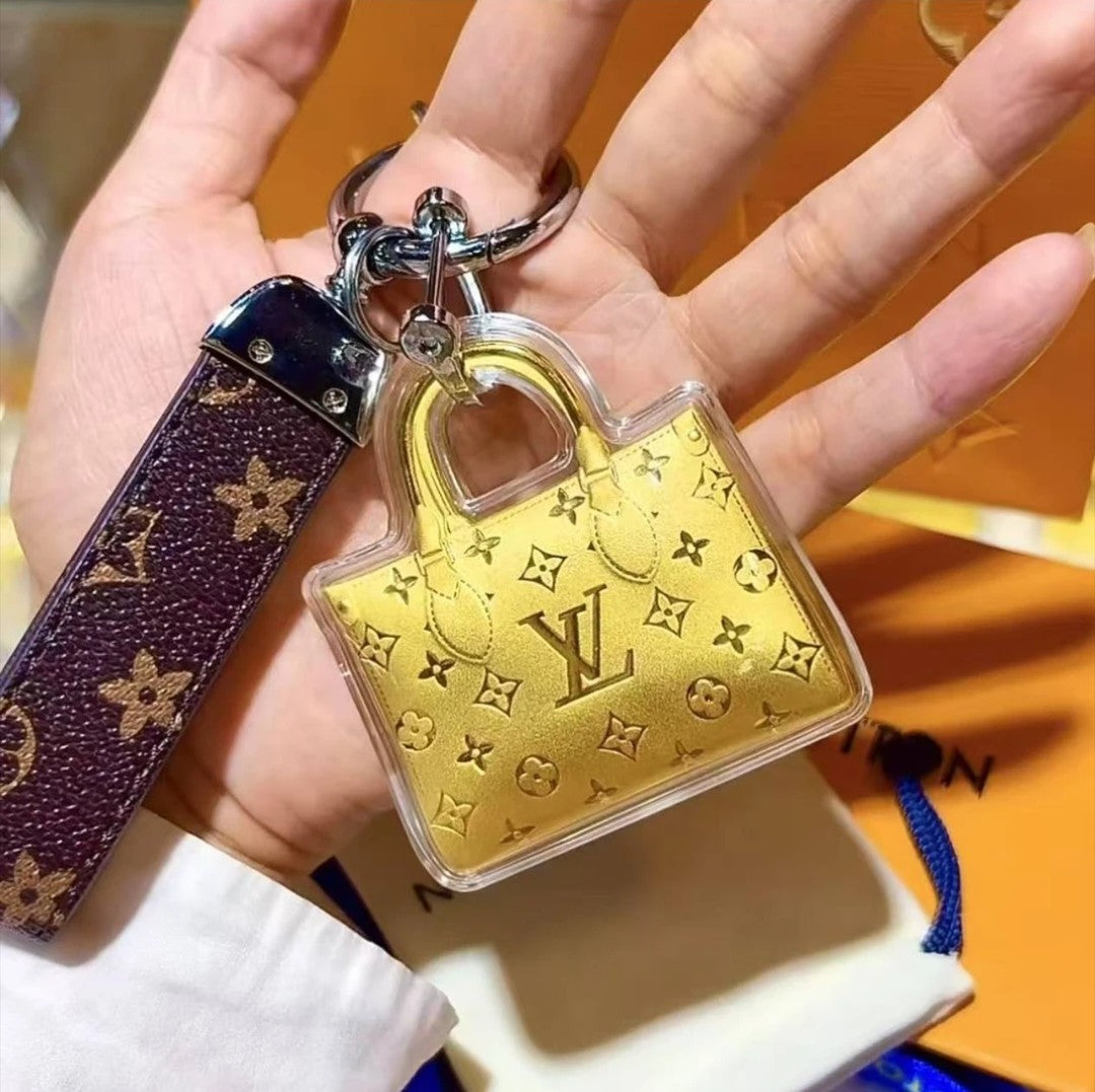 Schlüsselbeutel Gold -Mini -Tasche mysite