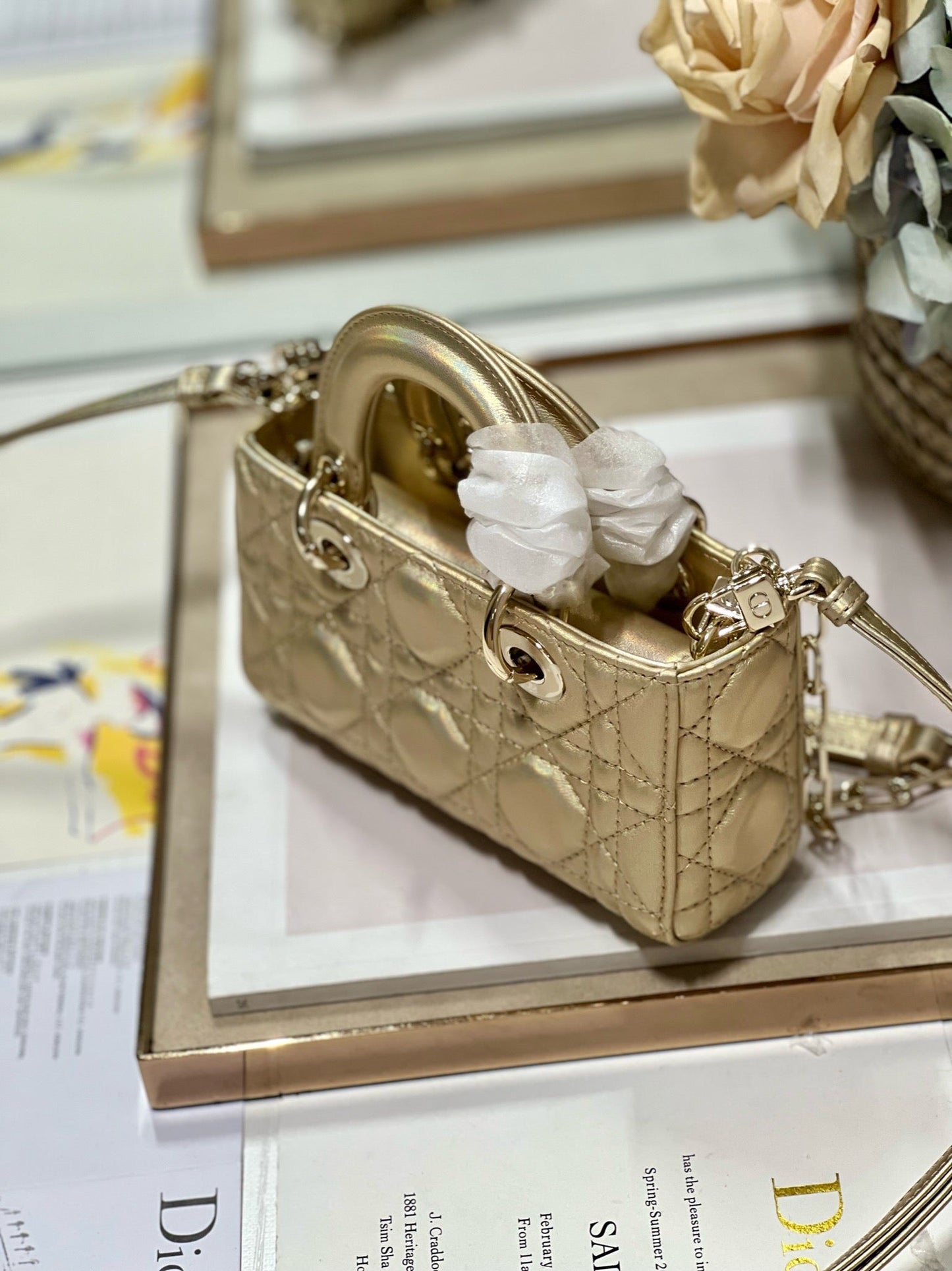 CD Lady D-Joy 16 Gold Lambskin 336621 mysite