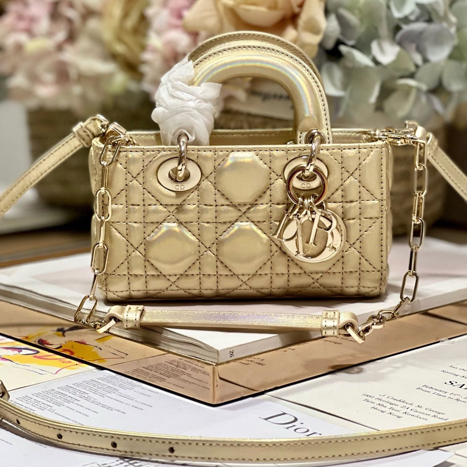 CD Lady D-Joy 16 Gold Lambskin 336621 mysite