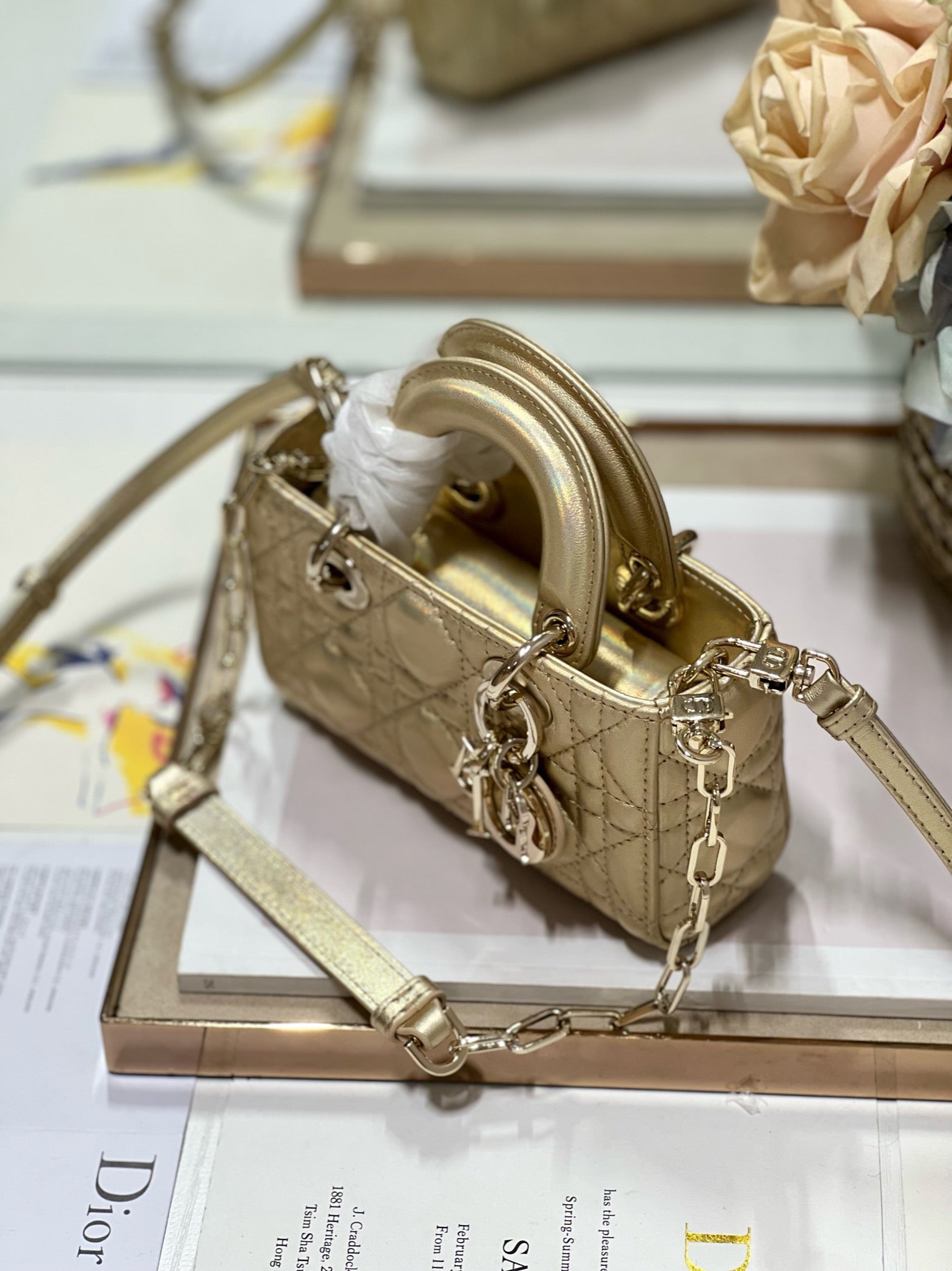 CD Lady D-Joy 16 Gold Lambskin 336621 mysite