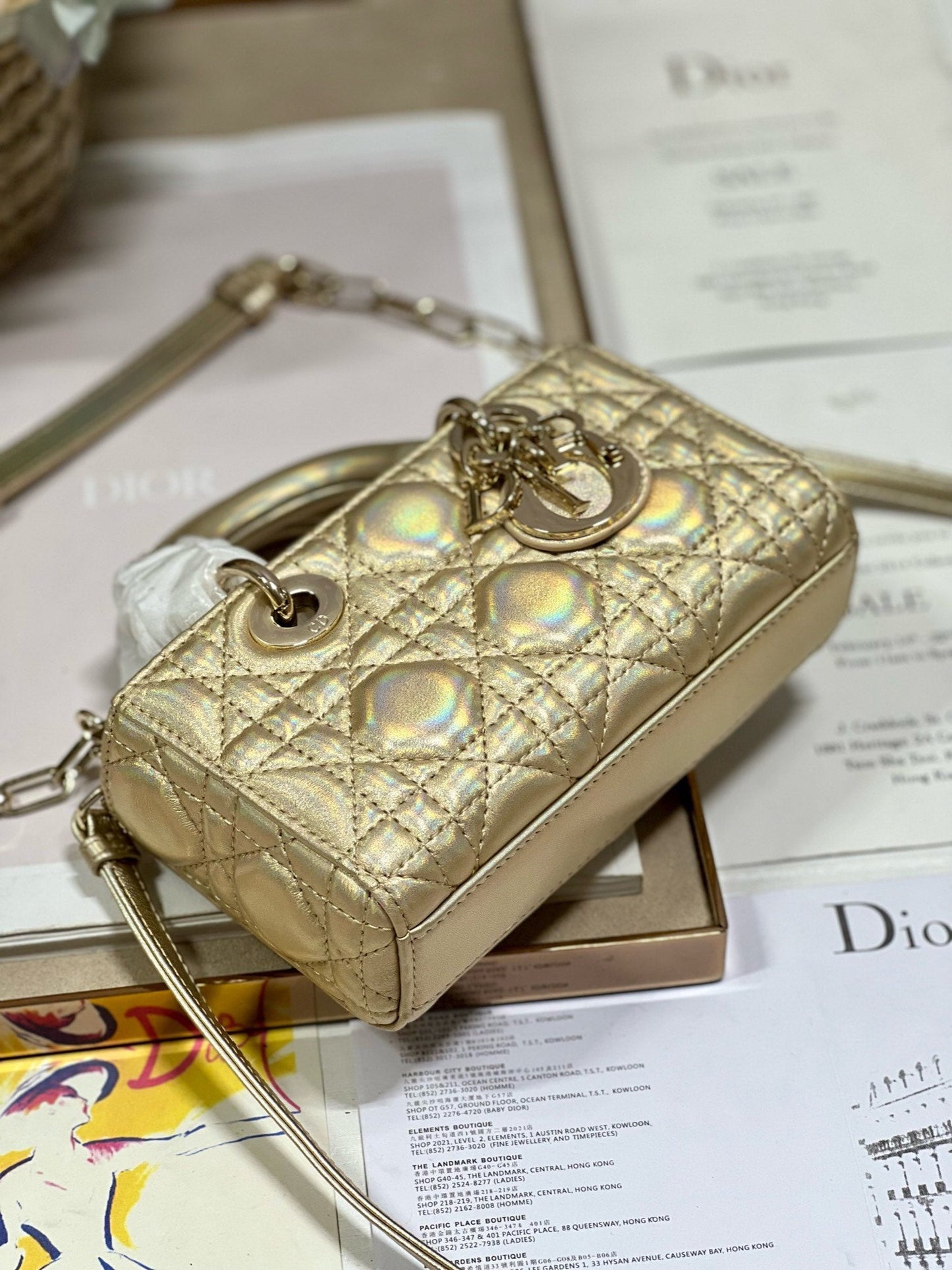 CD Lady D-Joy 16 Gold Lambskin 336621 mysite