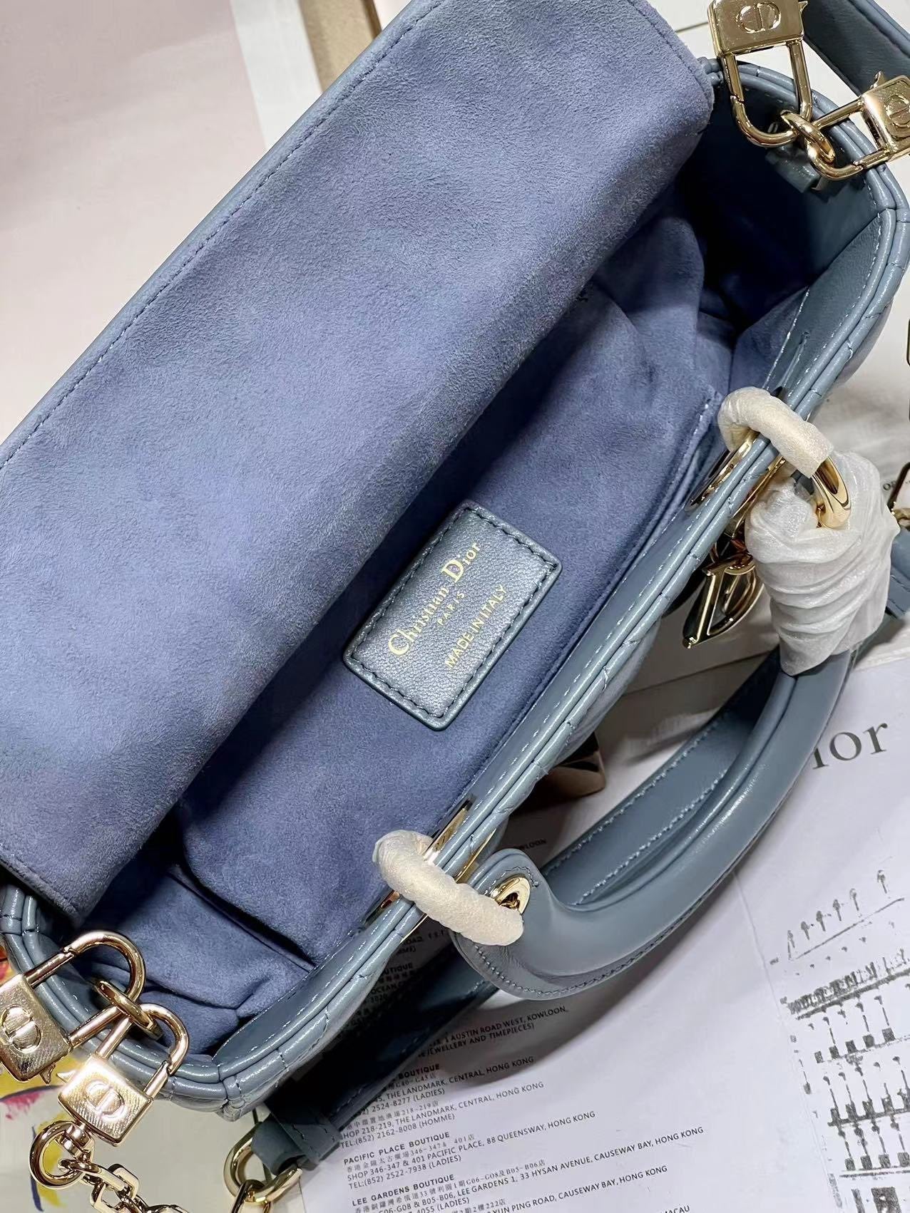 CD Lady D-Joy 22 Sky Blue Lambskin 336627 mysite