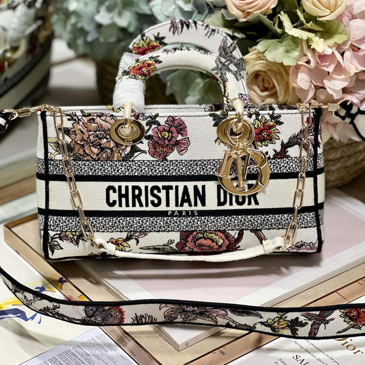 CD Floral White 26 Lady D-Joy Bag Canvas 336636 mysite