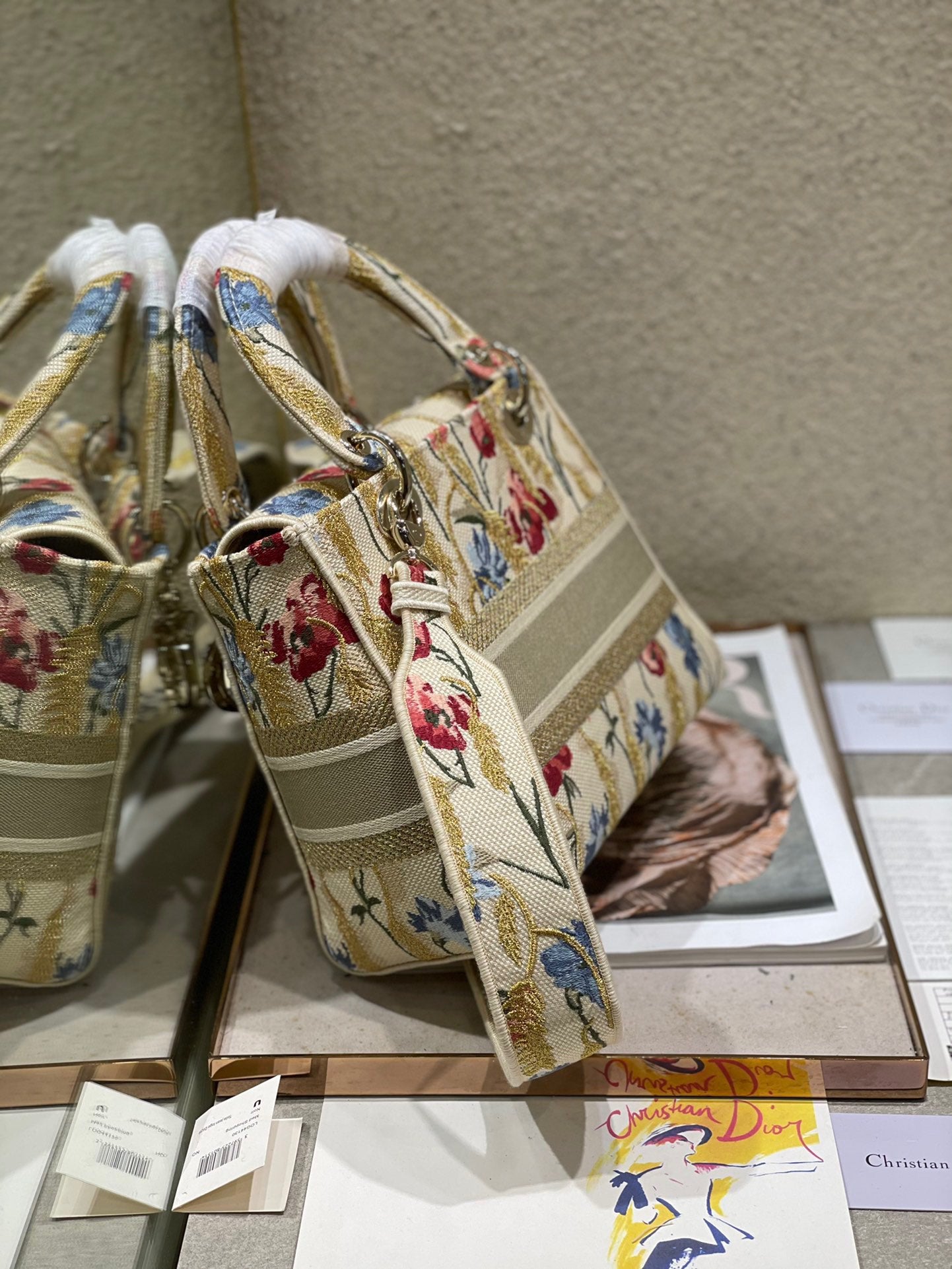 CD Hibiscus 24 Lady Dior Bag Canvas 336706 mysite