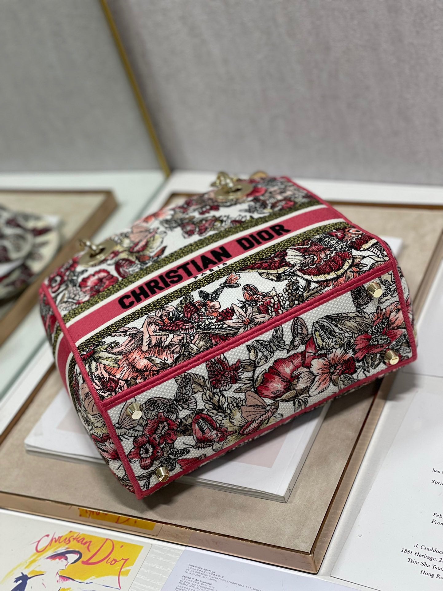 CD Colorful Butterfly 24 Lady Dior Bag Canvas 336709 mysite