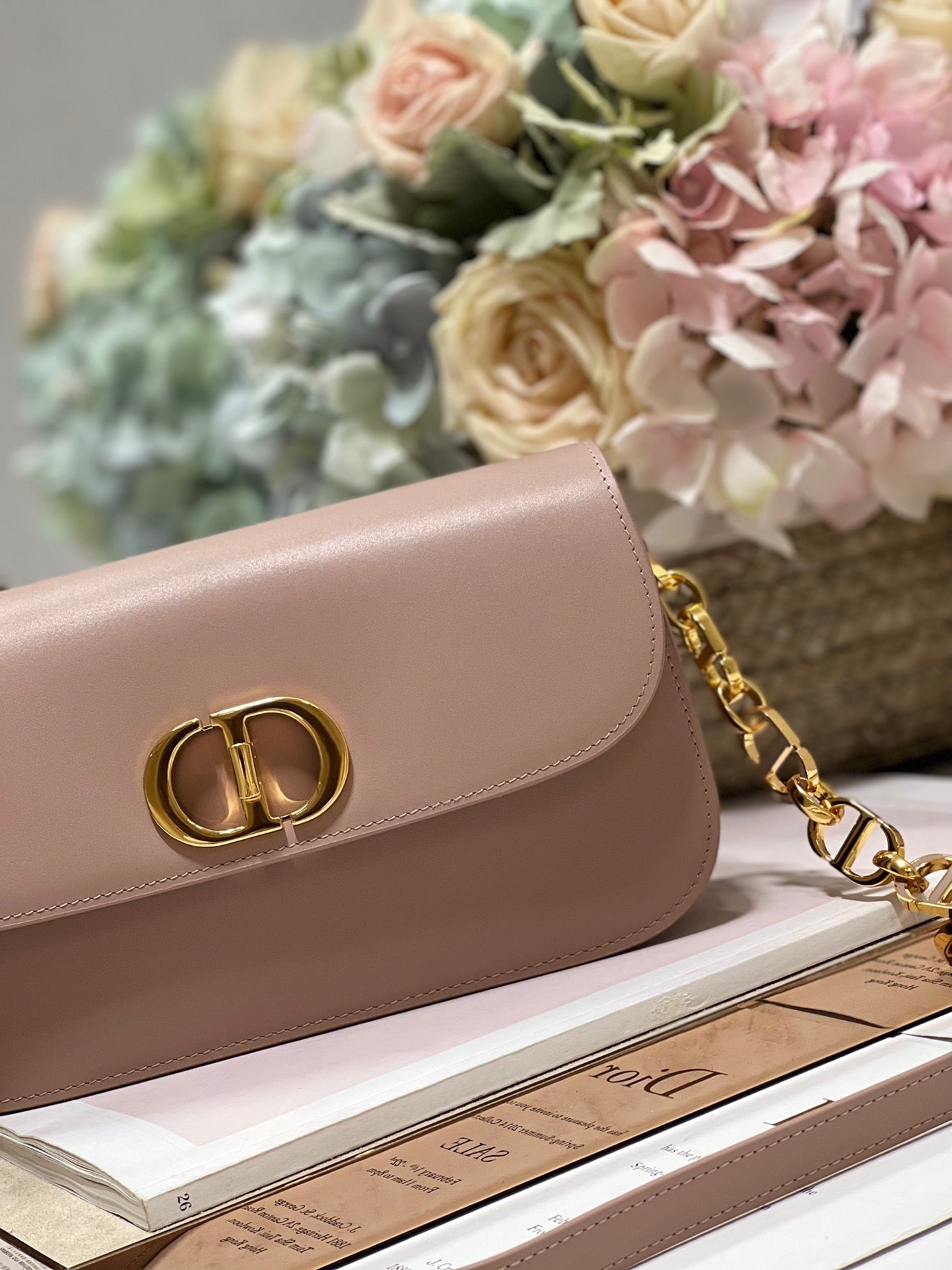 CD Montaigne Avenue Bag Pink Calfskin 336845 mysite