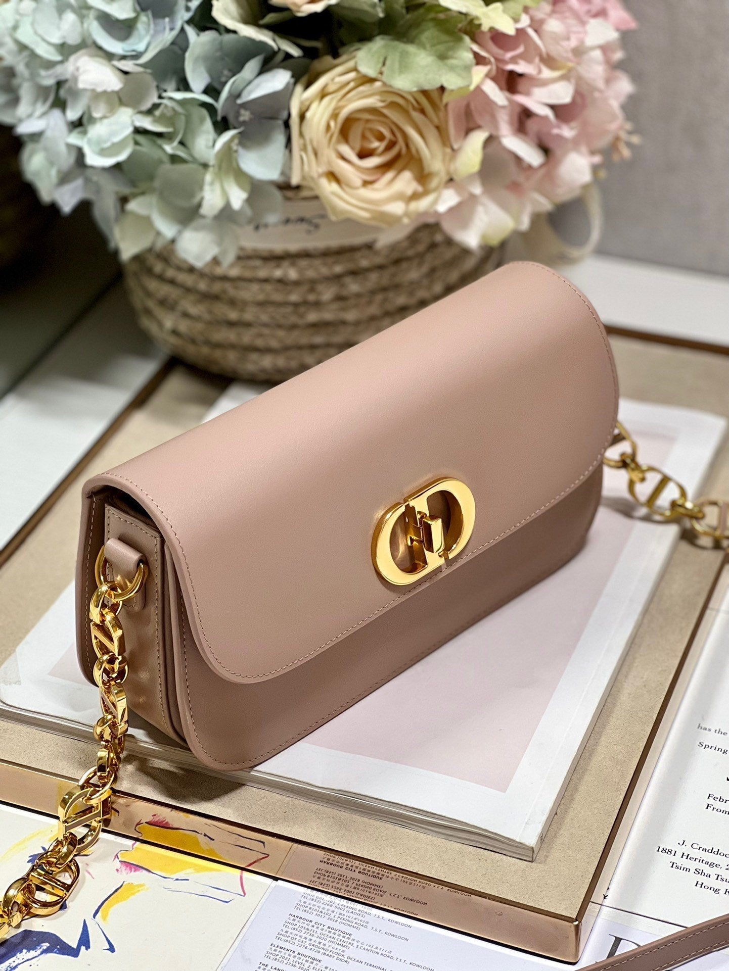 CD Montaigne Avenue Bag Pink Calfskin 336845 mysite