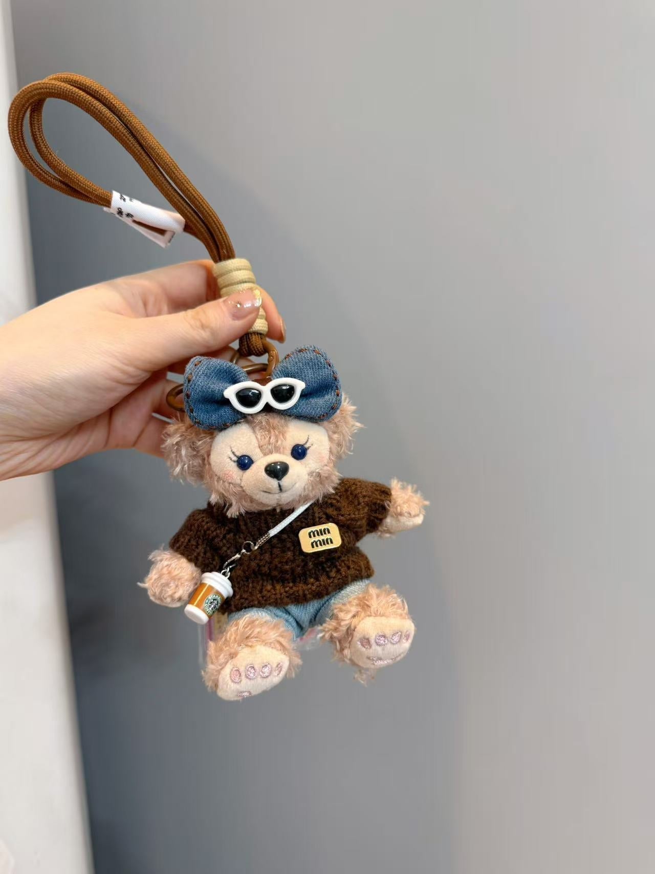 Limited Edition Sherry May Plush Keychain - Luxe Teddy Bear Bag Charm for Designer Handbags mysite