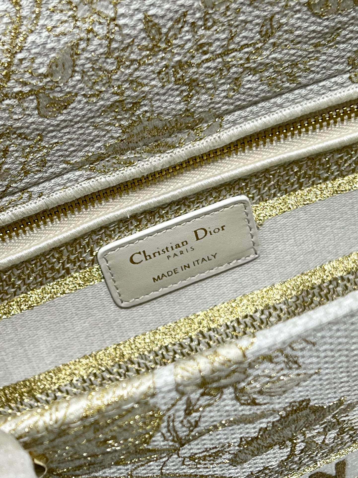 CD Golden Magpie 24 Lady Dior Bag Canvas 336736 mysite