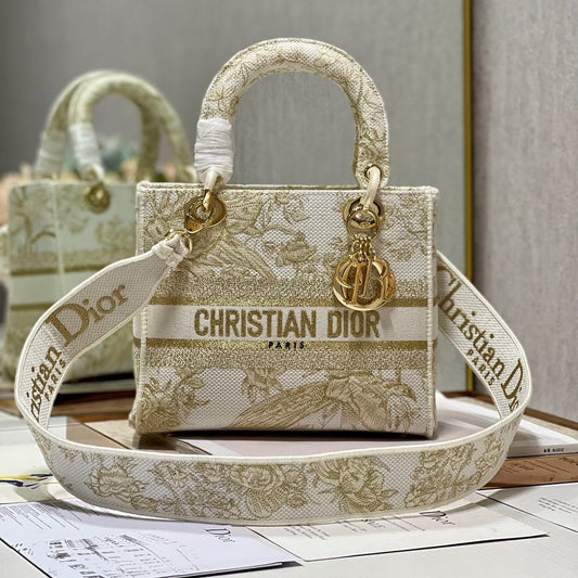 CD Golden Magpie 24 Lady Dior Bag Canvas 336736 mysite