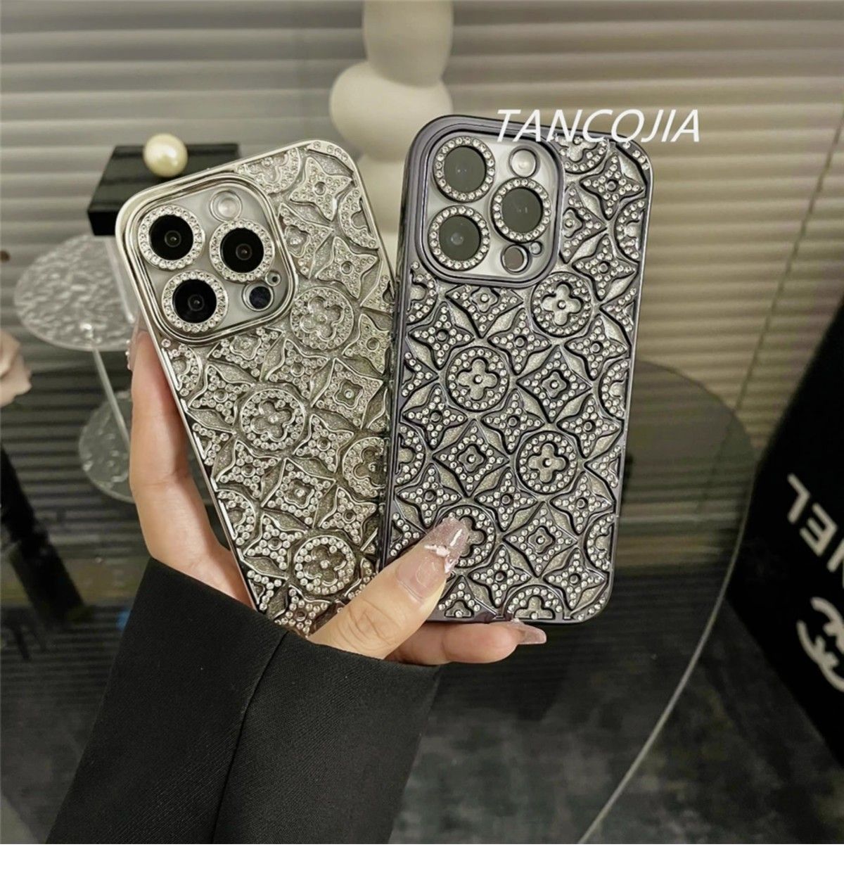 Luxury Diamond Embossed iPhone Case1 mysite