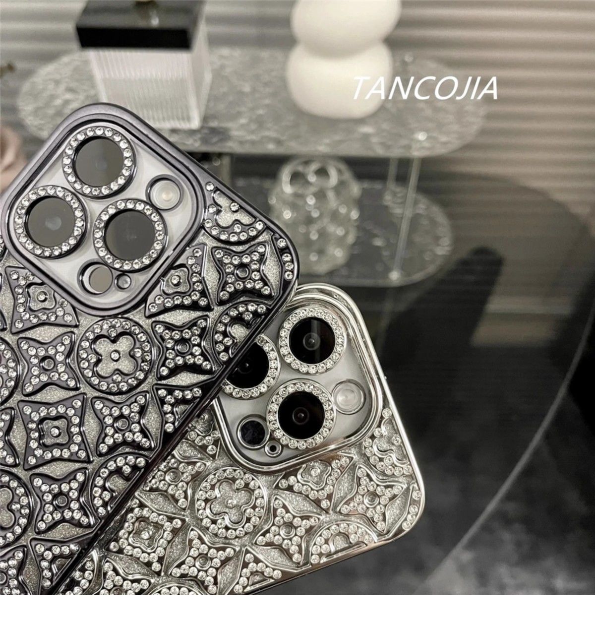 Luxury Diamond Embossed iPhone Case1 mysite