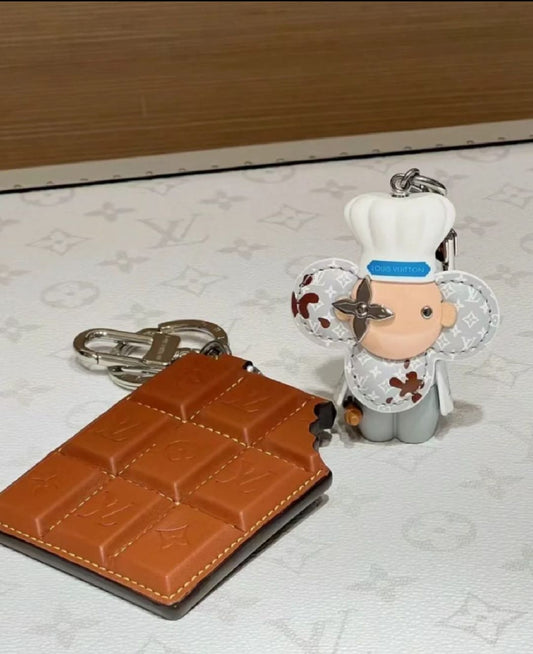🍫 L&V Chocolate - Style Leather Keychain & Bag Charm 🍫s mysite