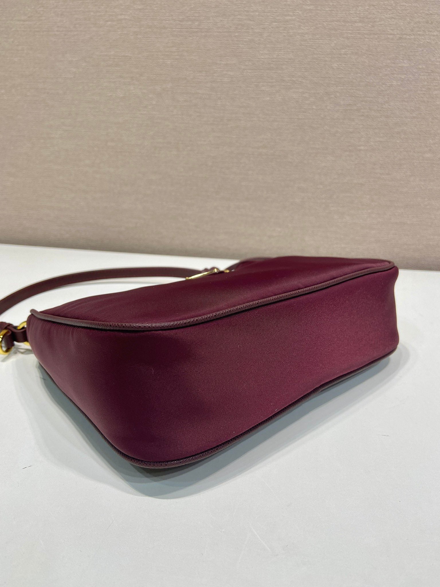 PRA Shoulder Bag 22 burgundy nylon fabric 280825 mysite