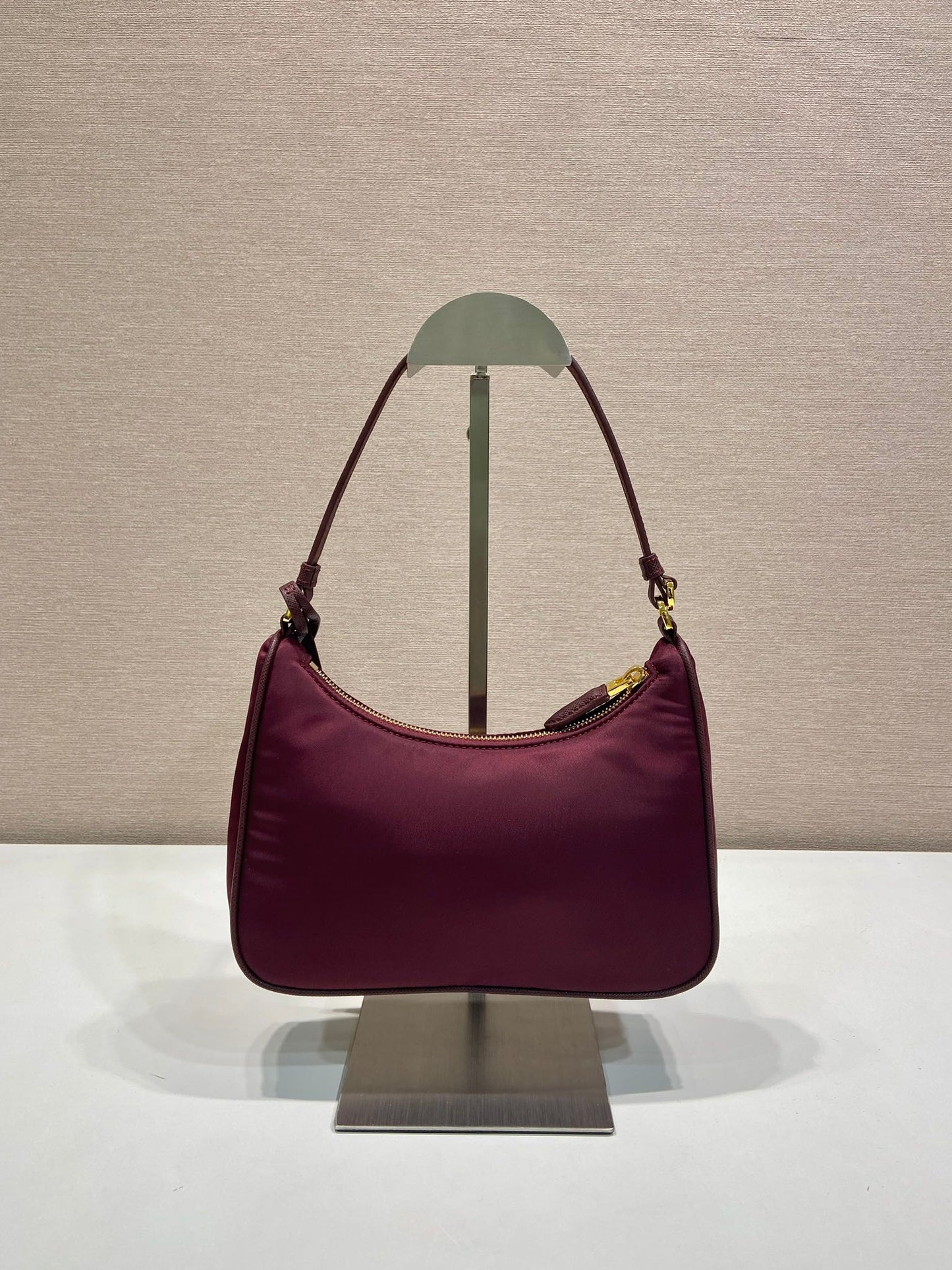 PRA Shoulder Bag 22 burgundy nylon fabric 280825 mysite