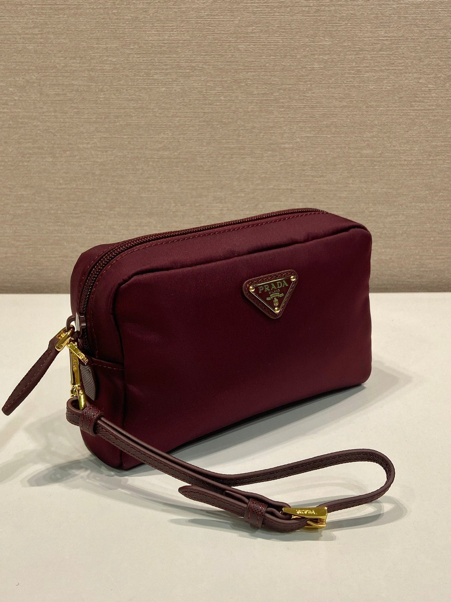 PRA clutch large 17 burgundy nylon fabric mysite