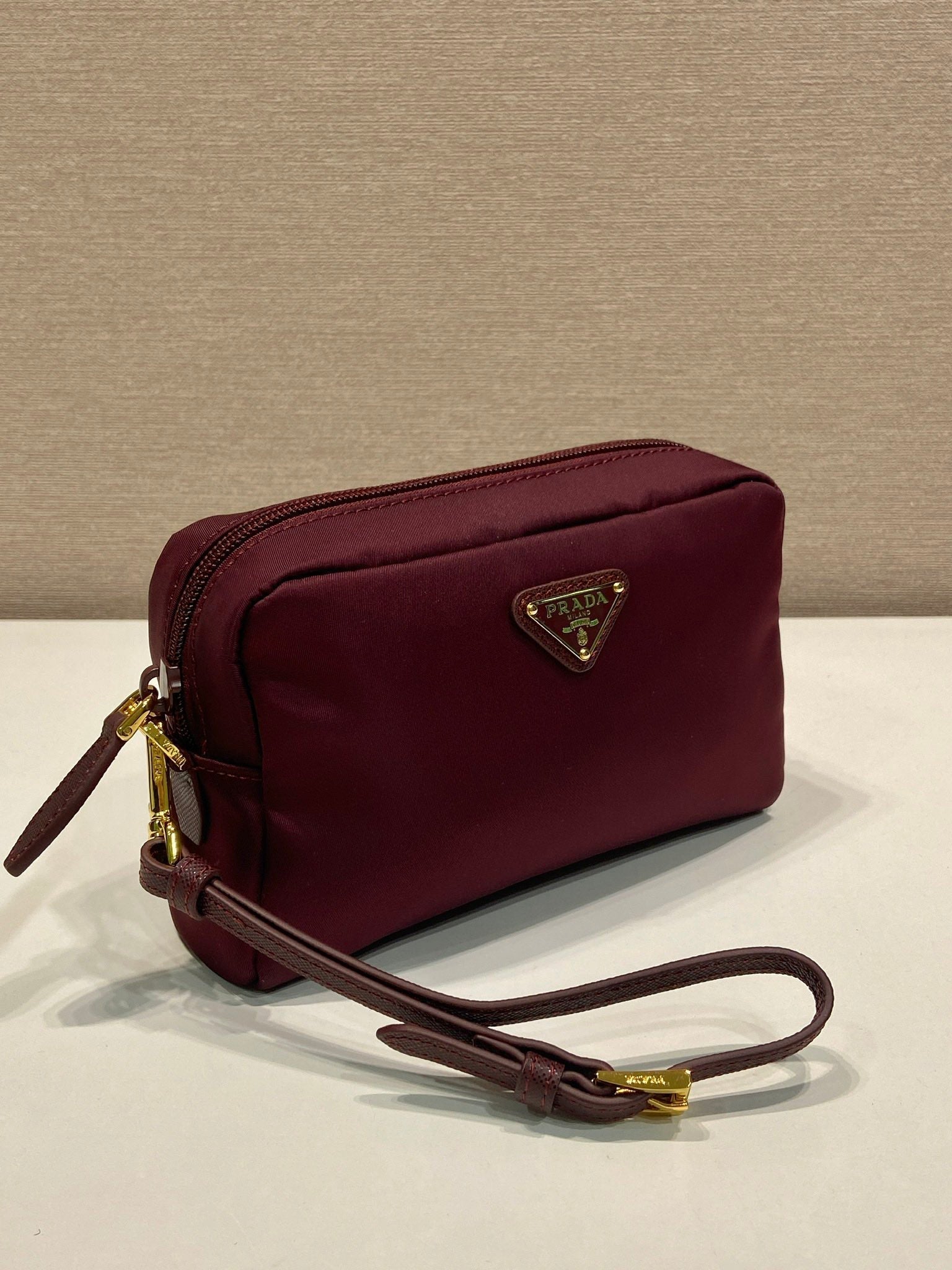 PRA clutch large 17 burgundy nylon fabric mysite