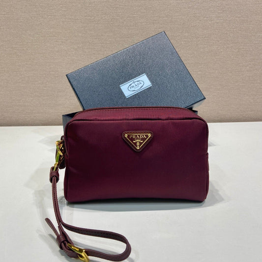 PRA clutch large 17 burgundy nylon fabric mysite
