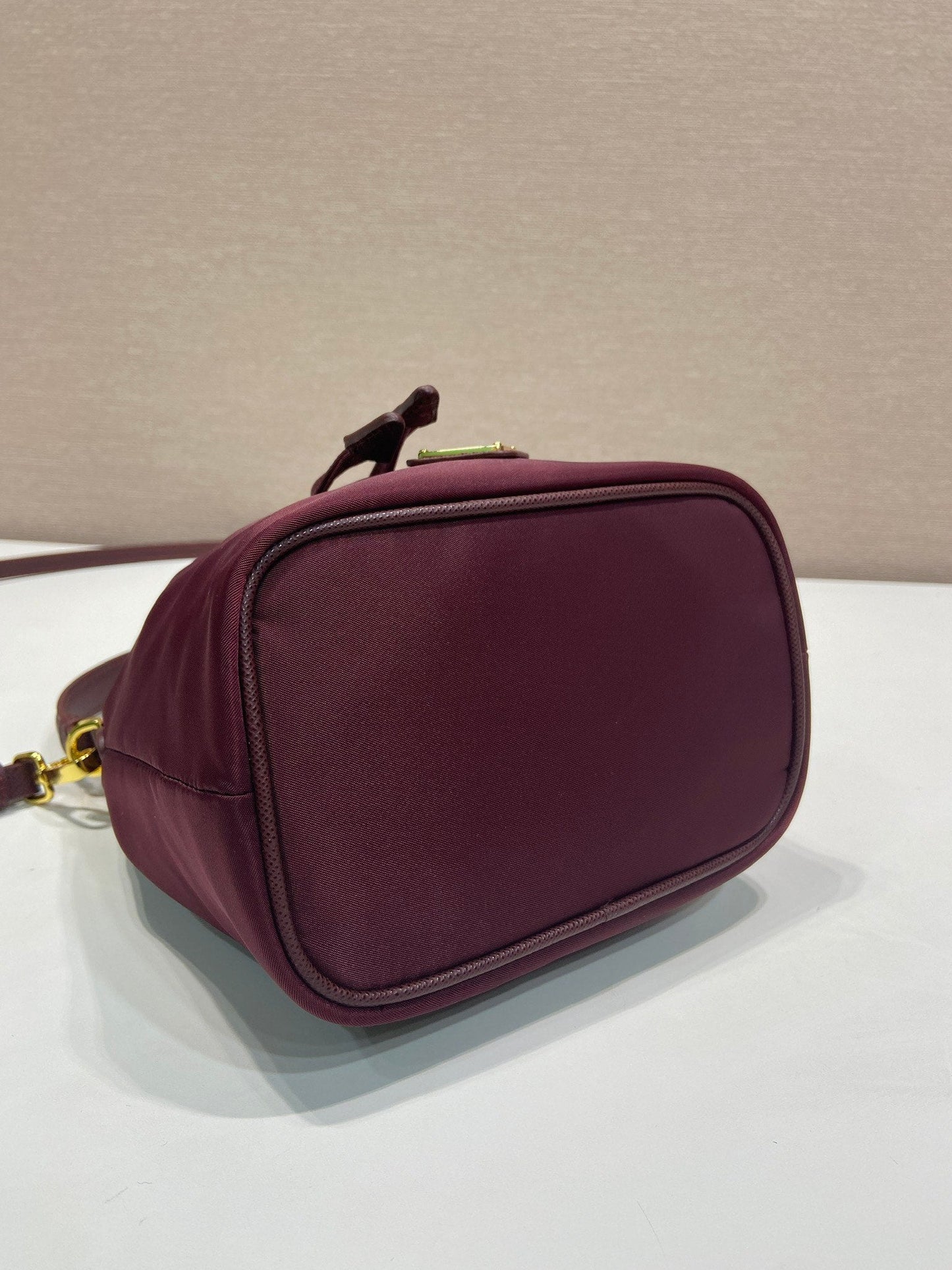 PRA bucket bag 19 burgundy nylon fabric 280831 mysite
