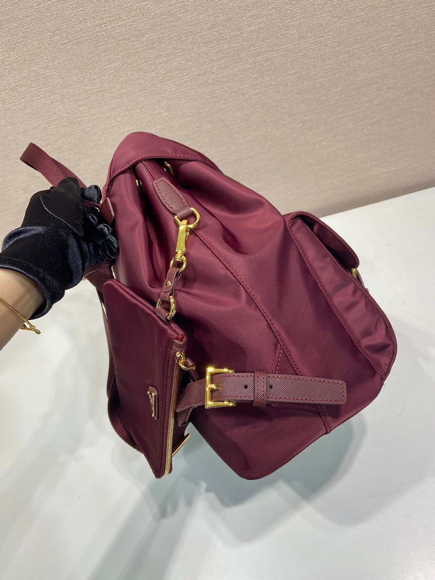 PRA Backpack 32 burgundy nylon fabric 280832 mysite