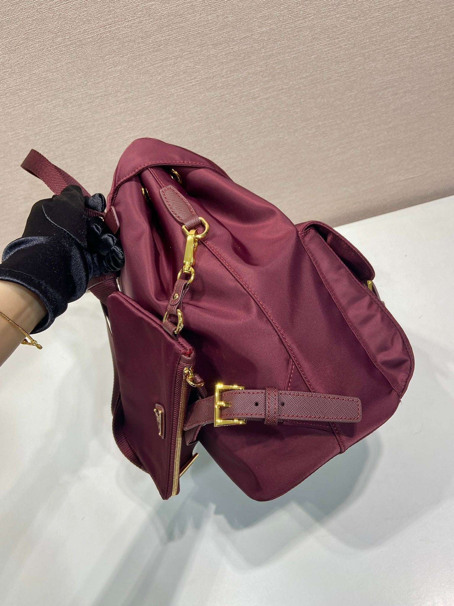 PRA Backpack 32 burgundy nylon fabric 280832 mysite