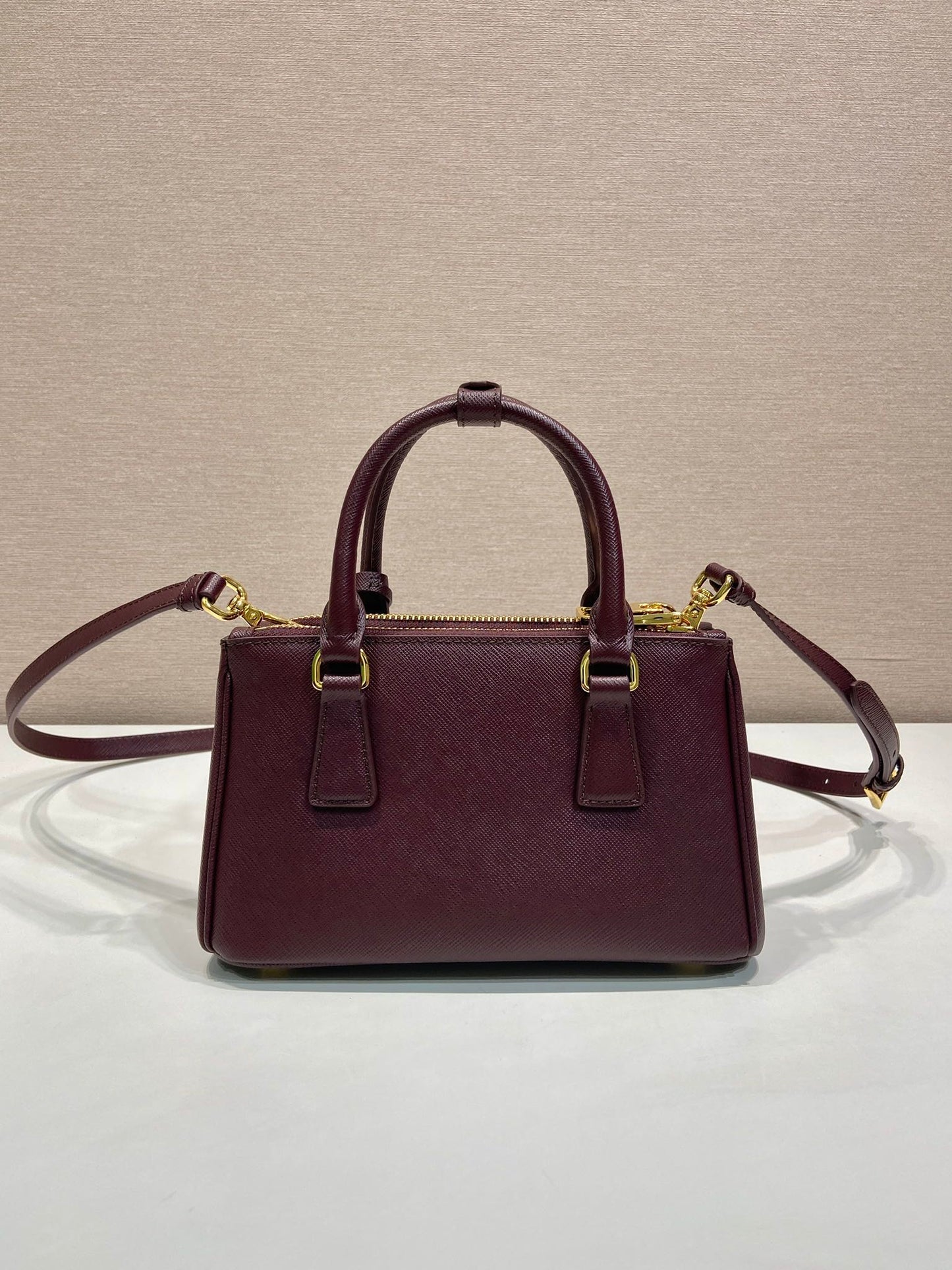 PRA Galleria handbag 21 burgundy leather 280837 mysite