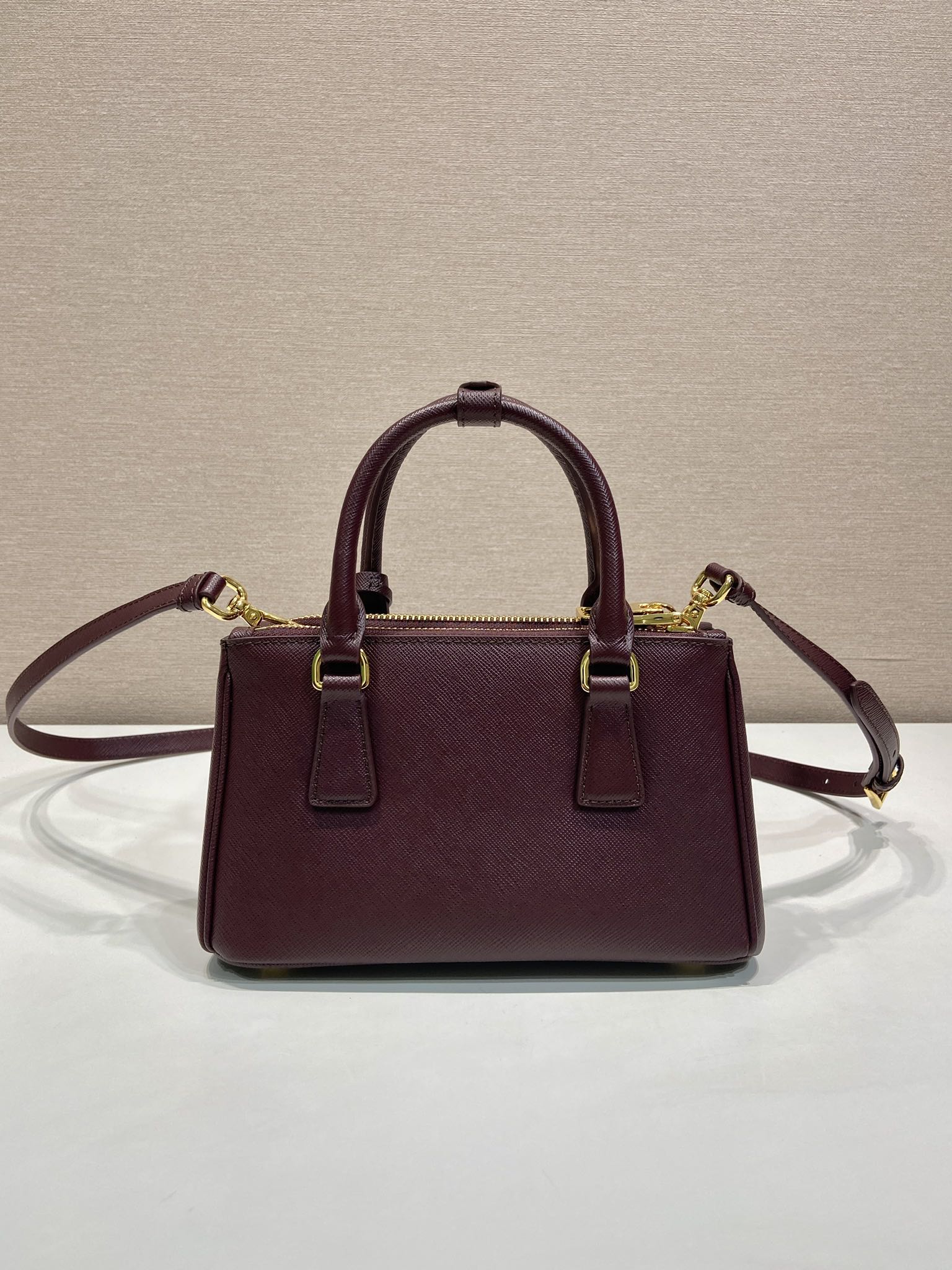 PRA Galleria handbag 21 burgundy leather 280837 mysite