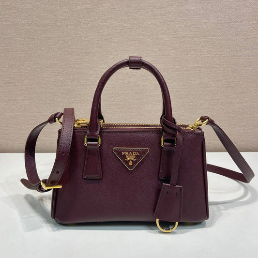 PRA Galleria handbag 21 burgundy leather 280837 mysite