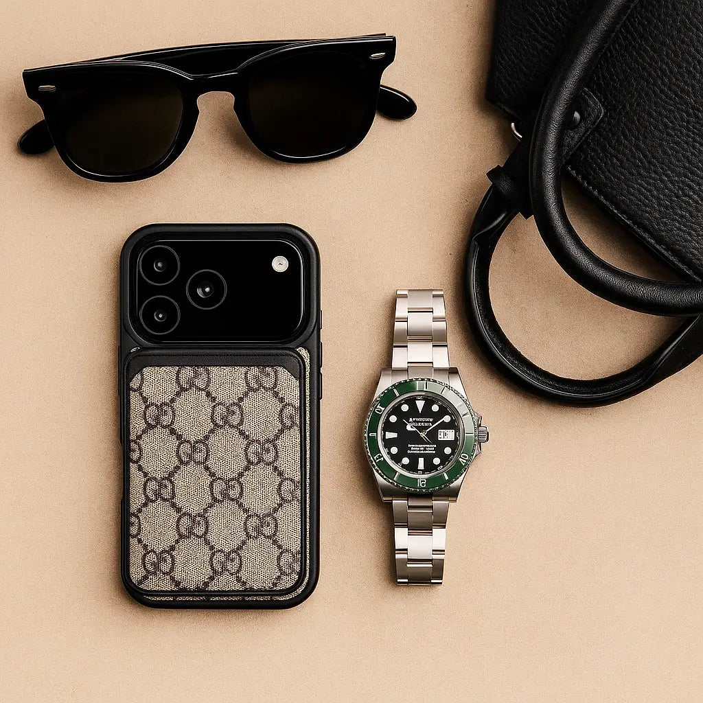 Luxe Louis Vuitton Leather Case For iPhone 17/ 16/ 15/ 14s mysite