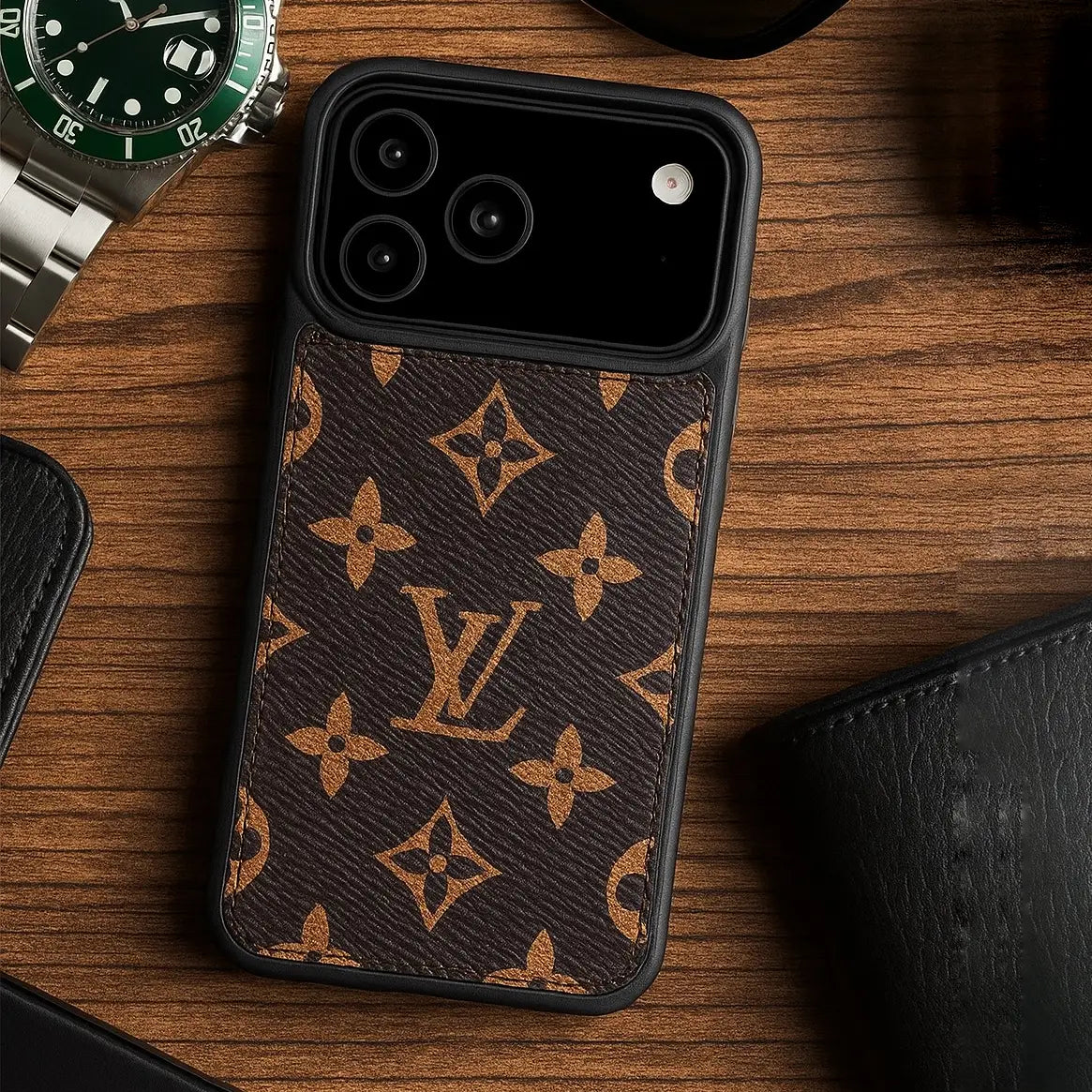 Luxe Louis Vuitton Leather Case For iPhone 17/ 16/ 15/ 14s mysite