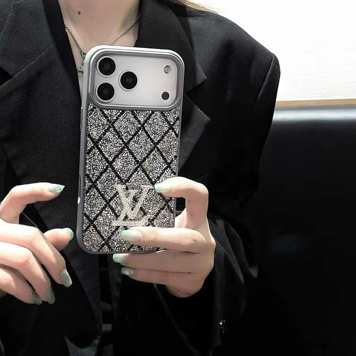 Louis Vuitton Phone Case with Sparkling Rhinestones For iPhone 17/ 16 / 15 / 14s mysite