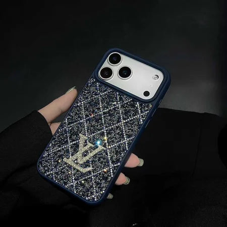 Louis Vuitton Phone Case with Sparkling Rhinestones For iPhone 17/ 16 / 15 / 14s mysite
