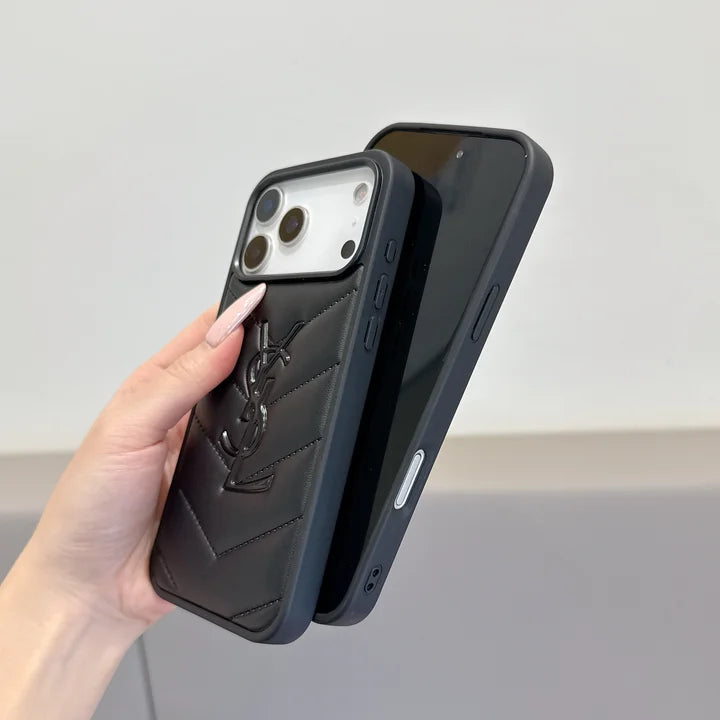 YSL Luxurious Leather Phone Case iPhone 17-12s mysite